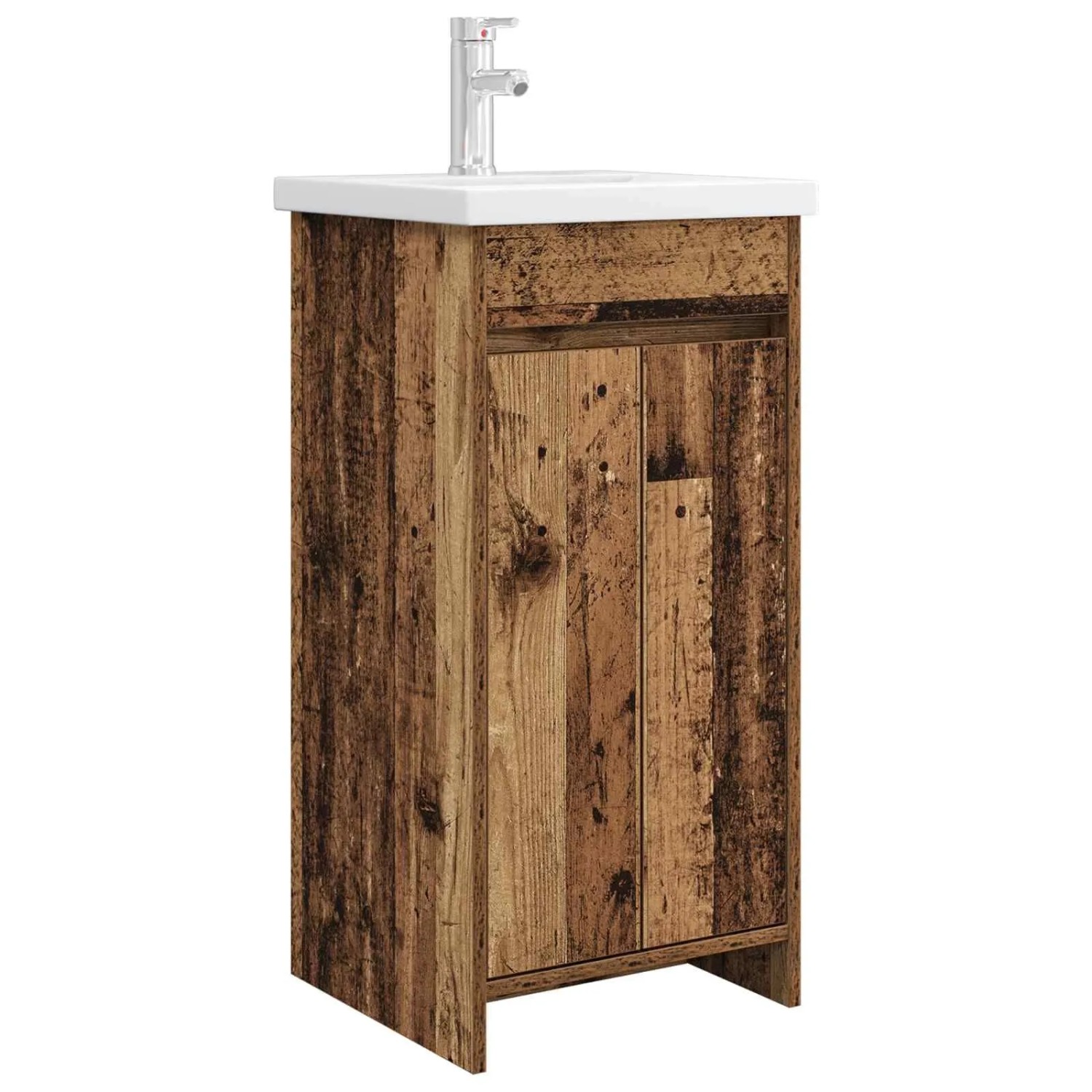 vidaXL Badezimmerschrank mit Waschbecken Altholz 42 x 40 x 84,5 cm 890774