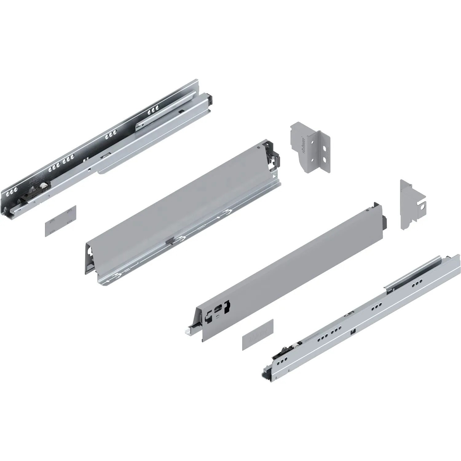Blum Tandembox antaro N Vollauszug Blumotion 450 mm 65 kg Grau