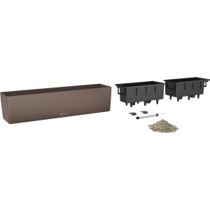 Lechuza Balconera Color 80 Muskat, 79 cm Blumenkasten mit Zubehör.