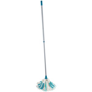 Leifheit Power Mop 3 in 1 Ersatzkopf für Reinigungsgeräte, Mikrofaser, blau/weiß