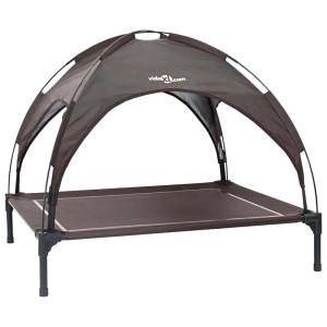 vidaXL Hundebett Braun 90 x 81 x 80,5 cm Stahl 42008191