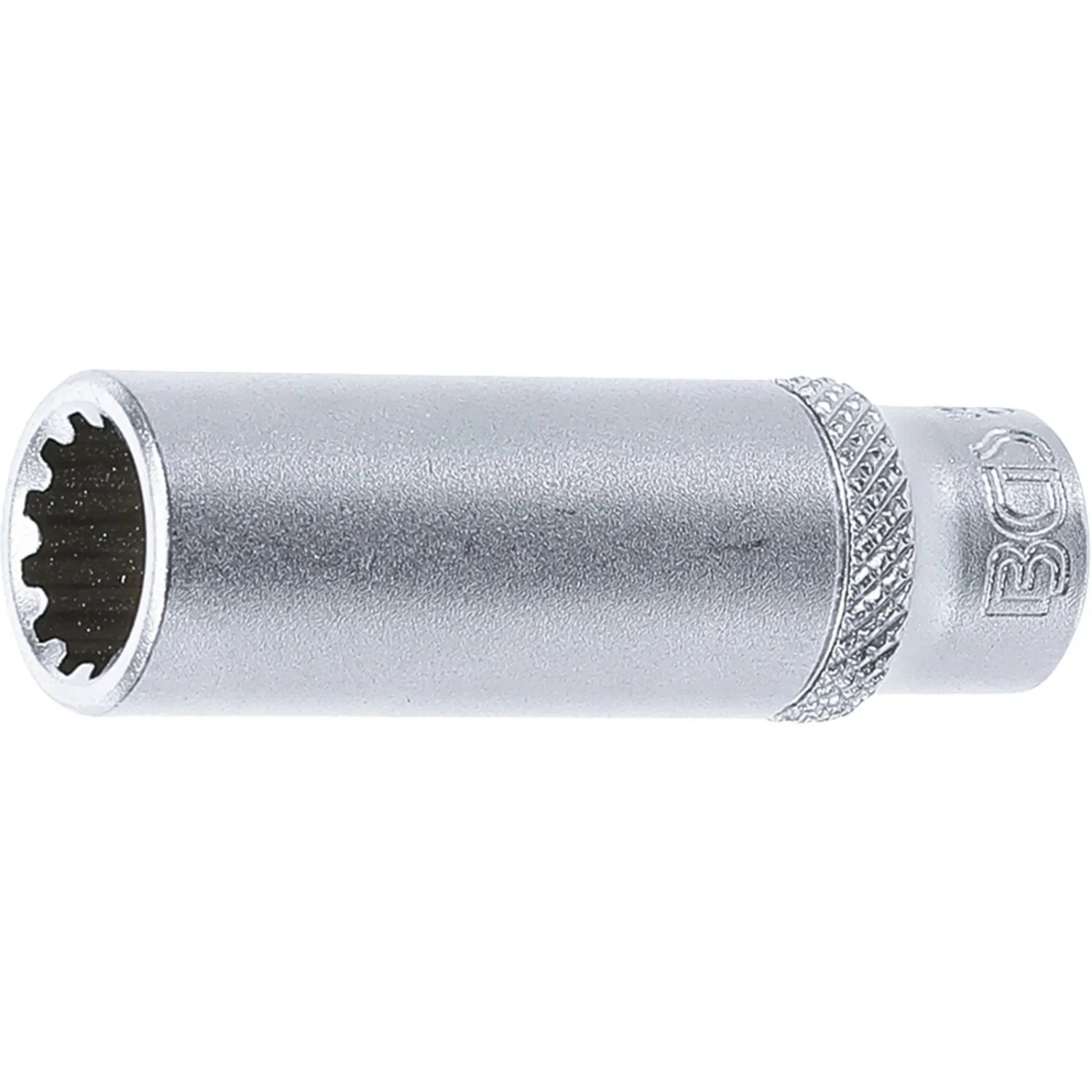 BGS Steckschlüssel Einsatz Gear Lock Tief Antrieb Innenvierkant 6 3 Mm  1 4 Zoll  SW 10 Mm 10160