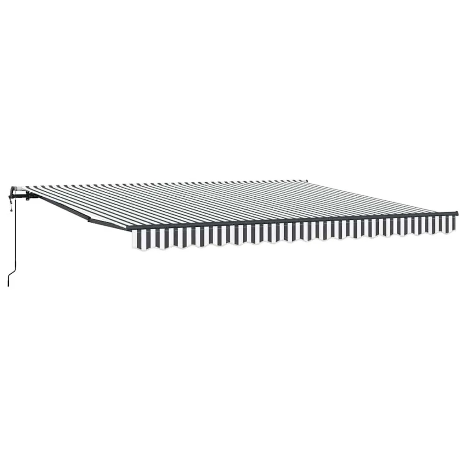 vidaXL Markise Automatisch Anthrazit und Weiß 400x300 cm 3310232