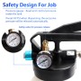 CCLIFE Druckluft Getriebeöl Einfüllgerät 10L mit Manometer für Werkzeug-Sets.
