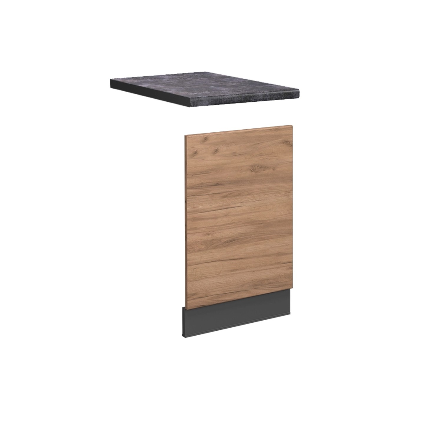 Vicco Frontblende Fame-Line Goldkraft Eiche/Anthrazit 45 cm AP Anthrazit
