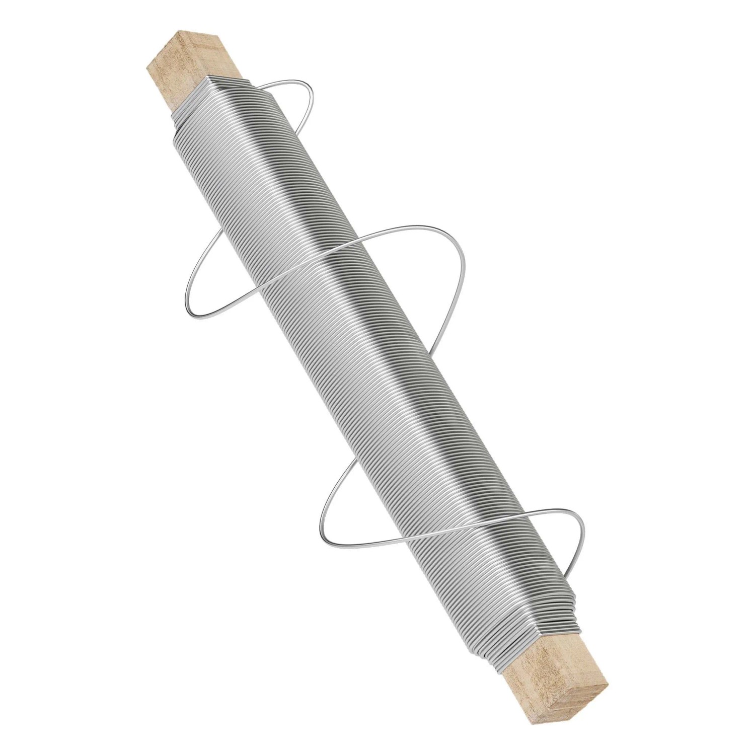 Wiltec Basteldraht Silberfarben Bindedraht 07Mm Wickeldraht 33M Garten Draht