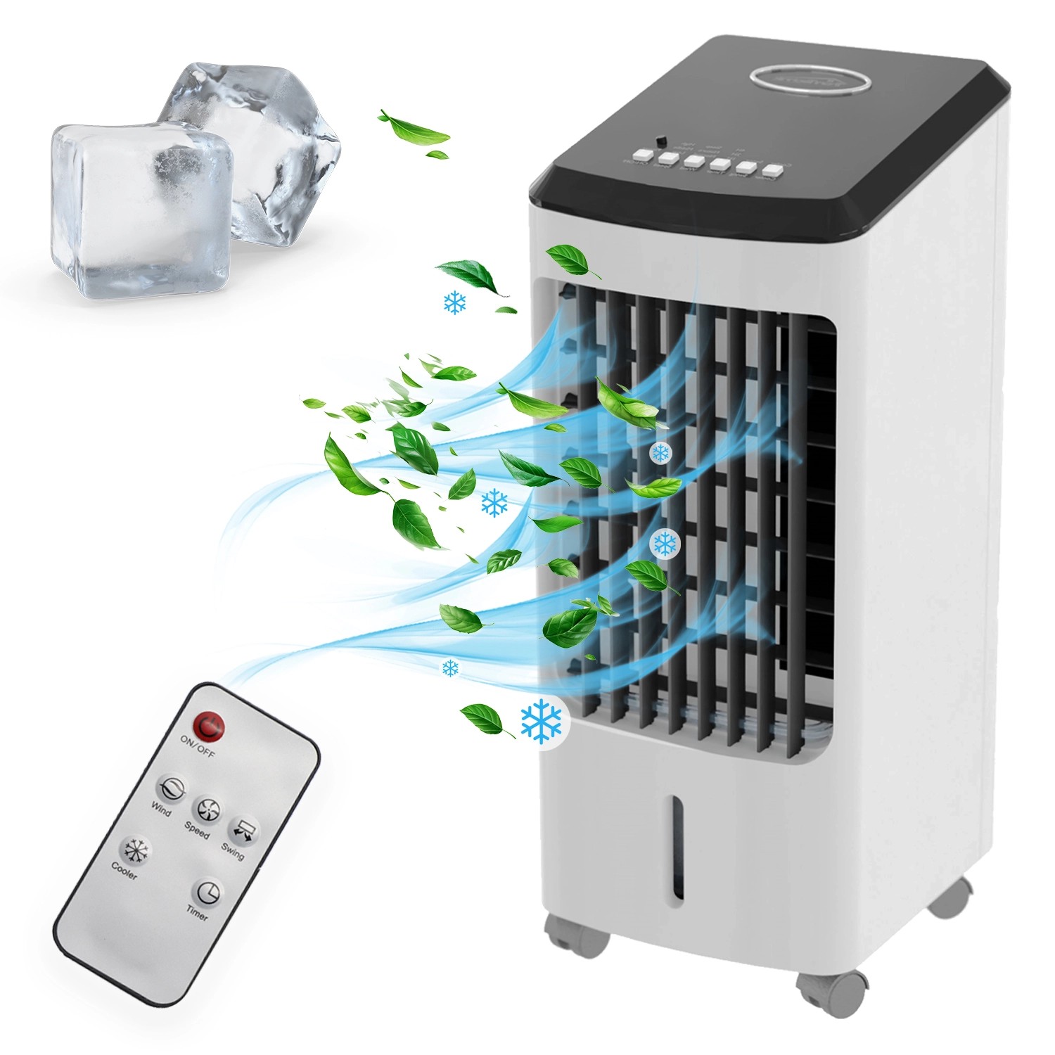 Tronitechnik Mobiles Klimageraet 4In1 Klimaanlage Luftkühler Lk03 Ventilatorinkl Fernbedienung Filter3In1 Air Cooler