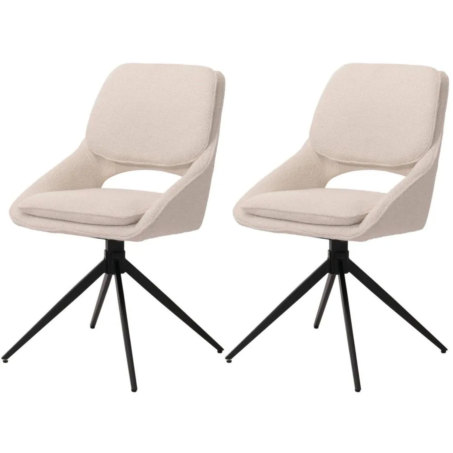 MCW Esszimmerstuhl N73 2er-Set Creme