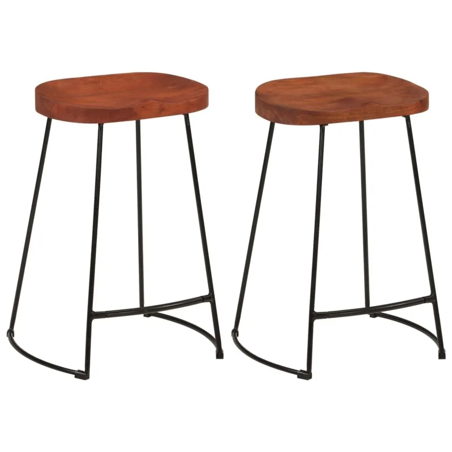 vidaXL Gavin Barhocker 2 Stk 45x40x63 cm Massivholz Mango 344915