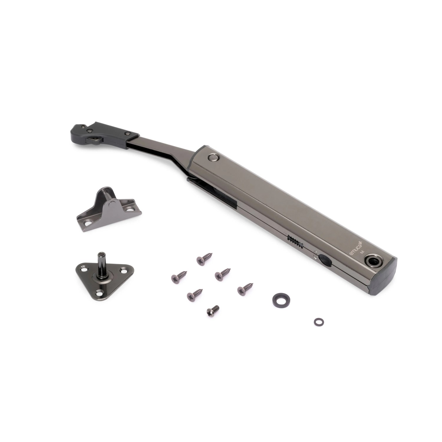 Emuca Klappensystem Altius One Kraftbereich 940 bis 1710 Stahl Titanium