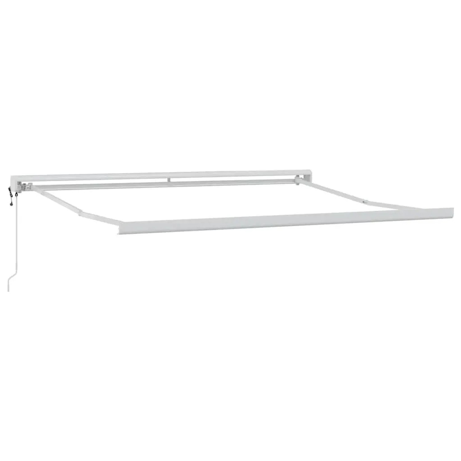 vidaXL Markisenrahmen Weiß 350 x 250 cm Aluminium 142575