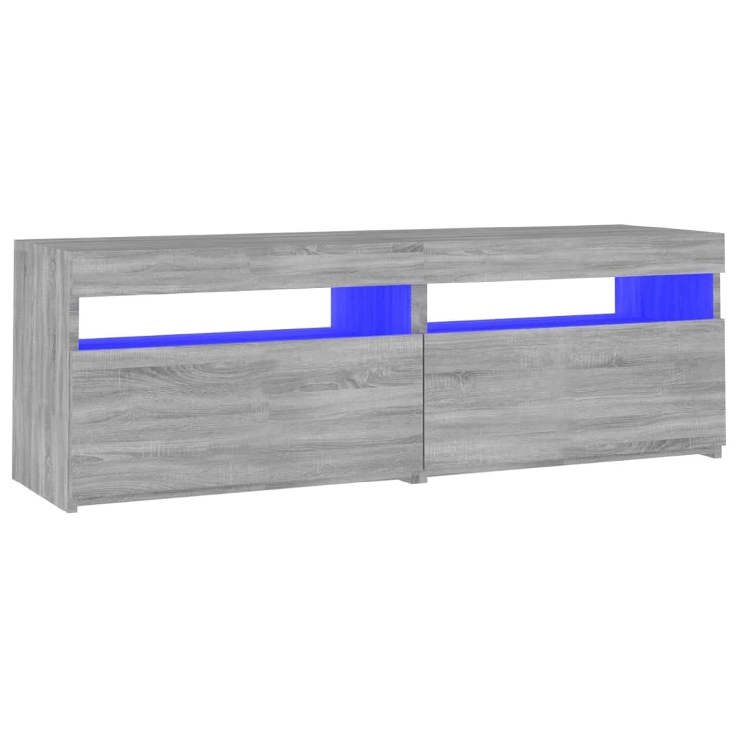 VidaXL TV-Schrank mit LED-Leuchten Grau Sonoma 120x35x40 cm  Modell 4