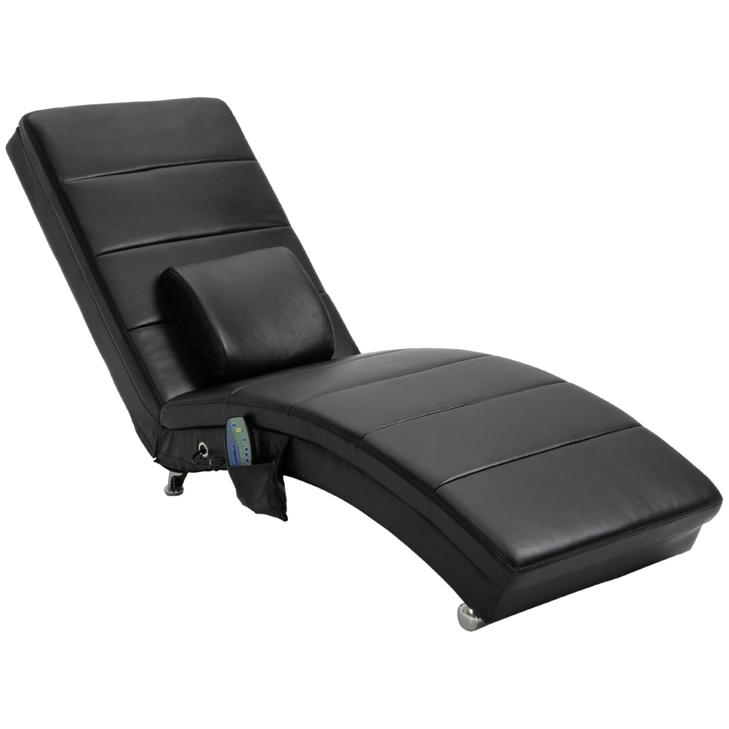 HOMCOM Relaxliege mit Massagefunktion Hohe Rückenlehn Schwarz 58 x 163 x 87 günstig online kaufen