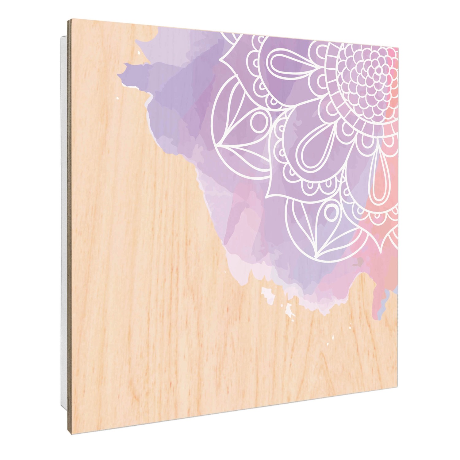Banjado Großer Schlüsselbox Holz 30x30cm Weiß Scharnier Rechts 50 Haken Sch günstig online kaufen