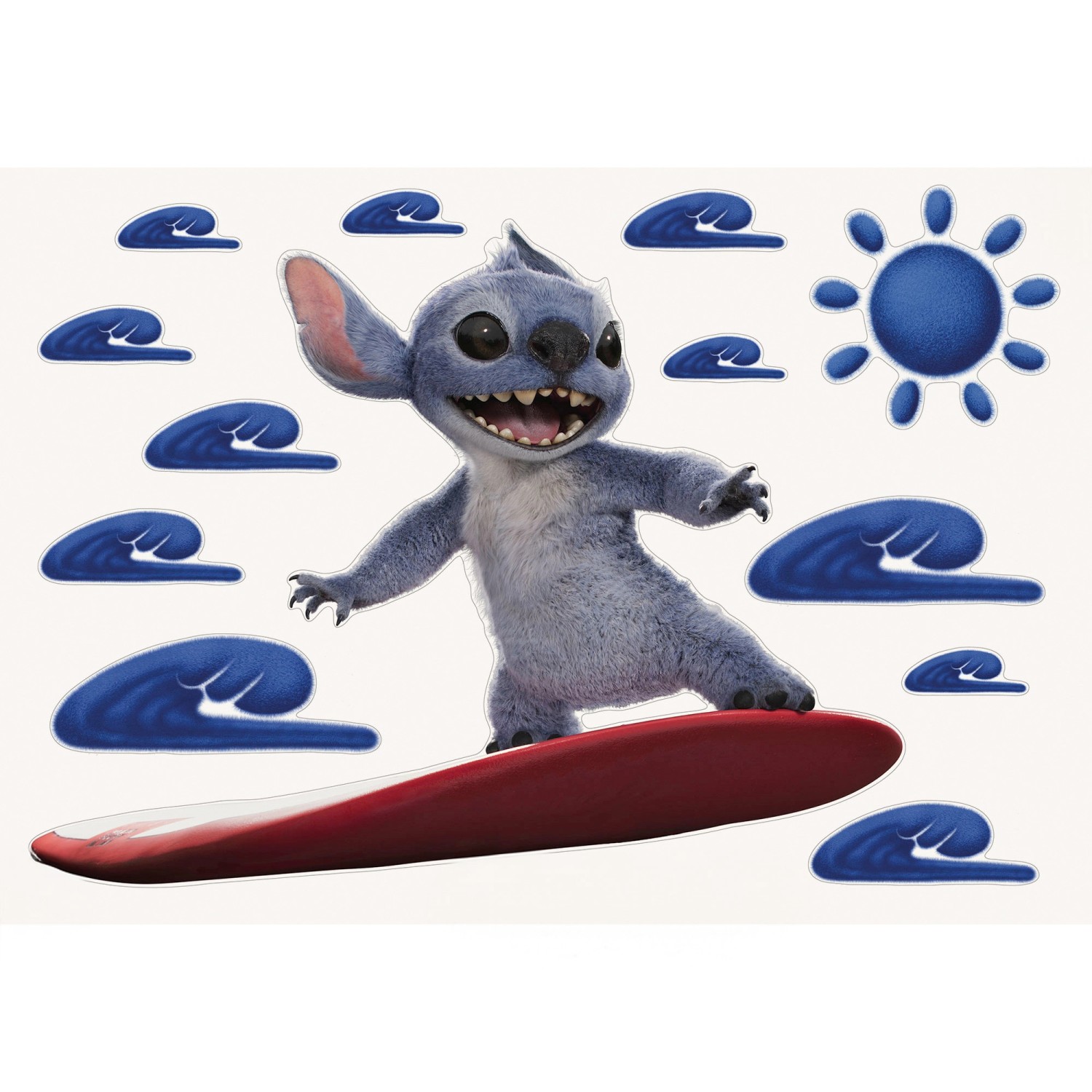 Komar Deko-Sticker Disney Stitch Live Action Hit the Waves 50 cm x 70 cm günstig online kaufen