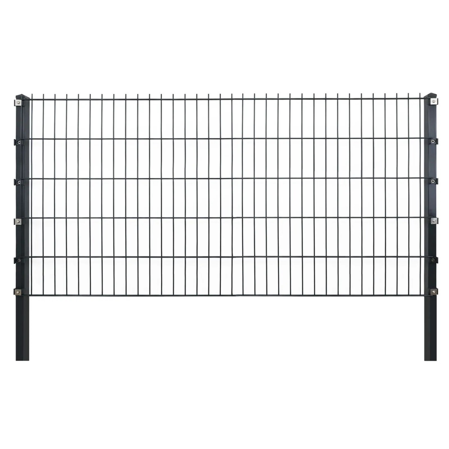 Floordirekt Doppelstabmattenzaun LIMES 80 x 2000 cm Komplettset 10 x Matte günstig online kaufen