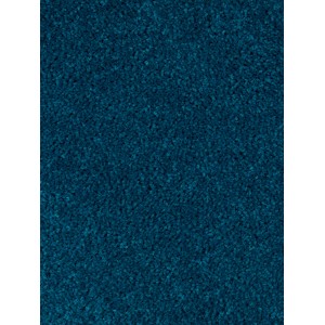 Blauer Teppichboden Bari als Meterware, Detailansicht.