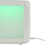 Weißer Mini Luftkühler mit LED-Beleuchtung, 7 W, für angenehme Kühle.