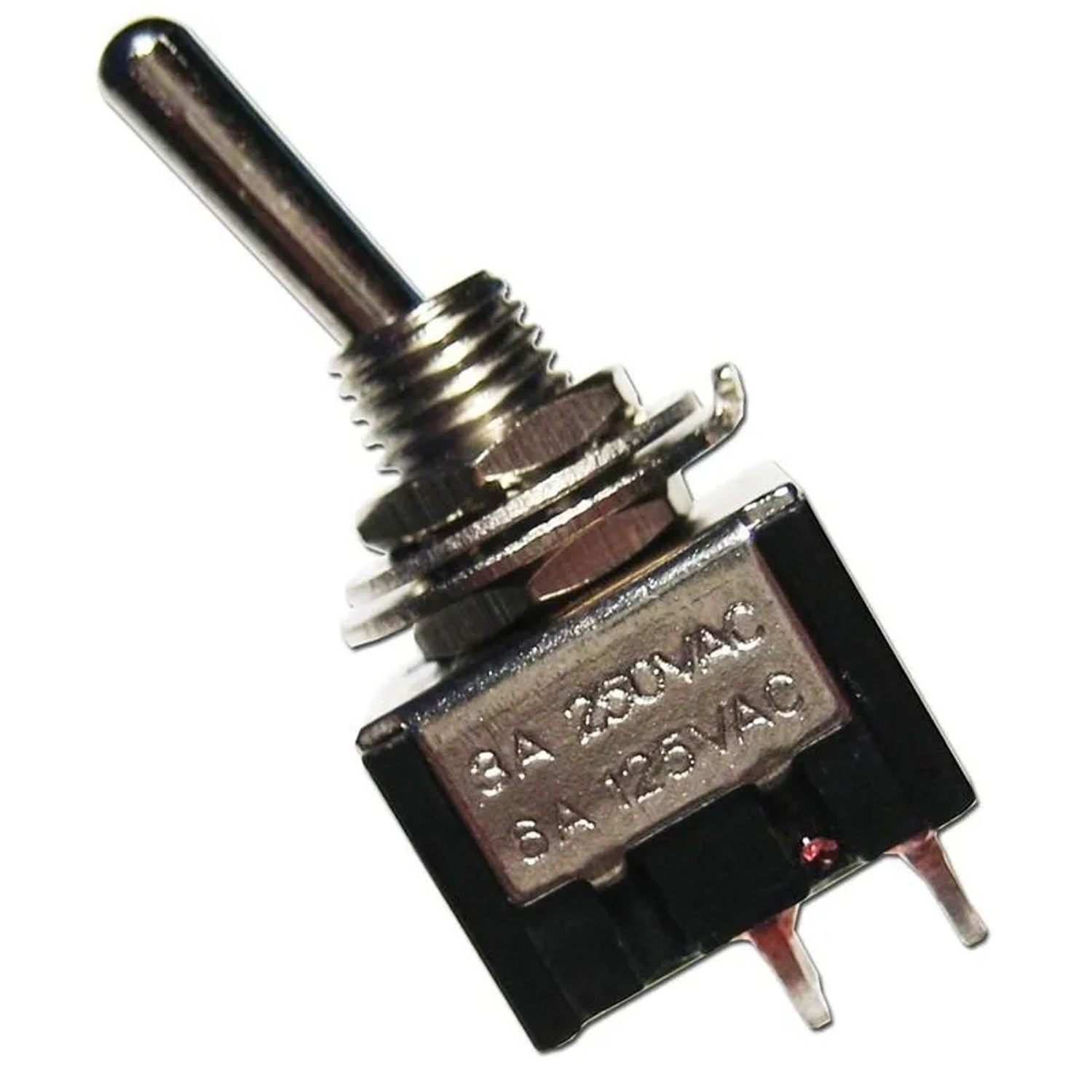 world-trading-net Miniatur-Kipp-Schalter MTS-201 Schwarz 2-polig