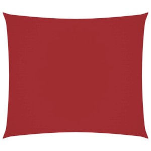 Rechteckiges, rotes Furnicato Sonnensegel aus Oxford Gewebe, 2,5x3 m.