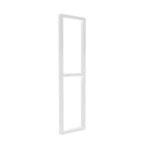 HEVVA Gestell Doppel-Waschtisch NECKAR 20 cm Tief 1 Halter Weiß