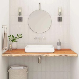 vidaXL Waschtischplatte 140x60x2,5 cm Rechteckig Massivholz Akazie 370265