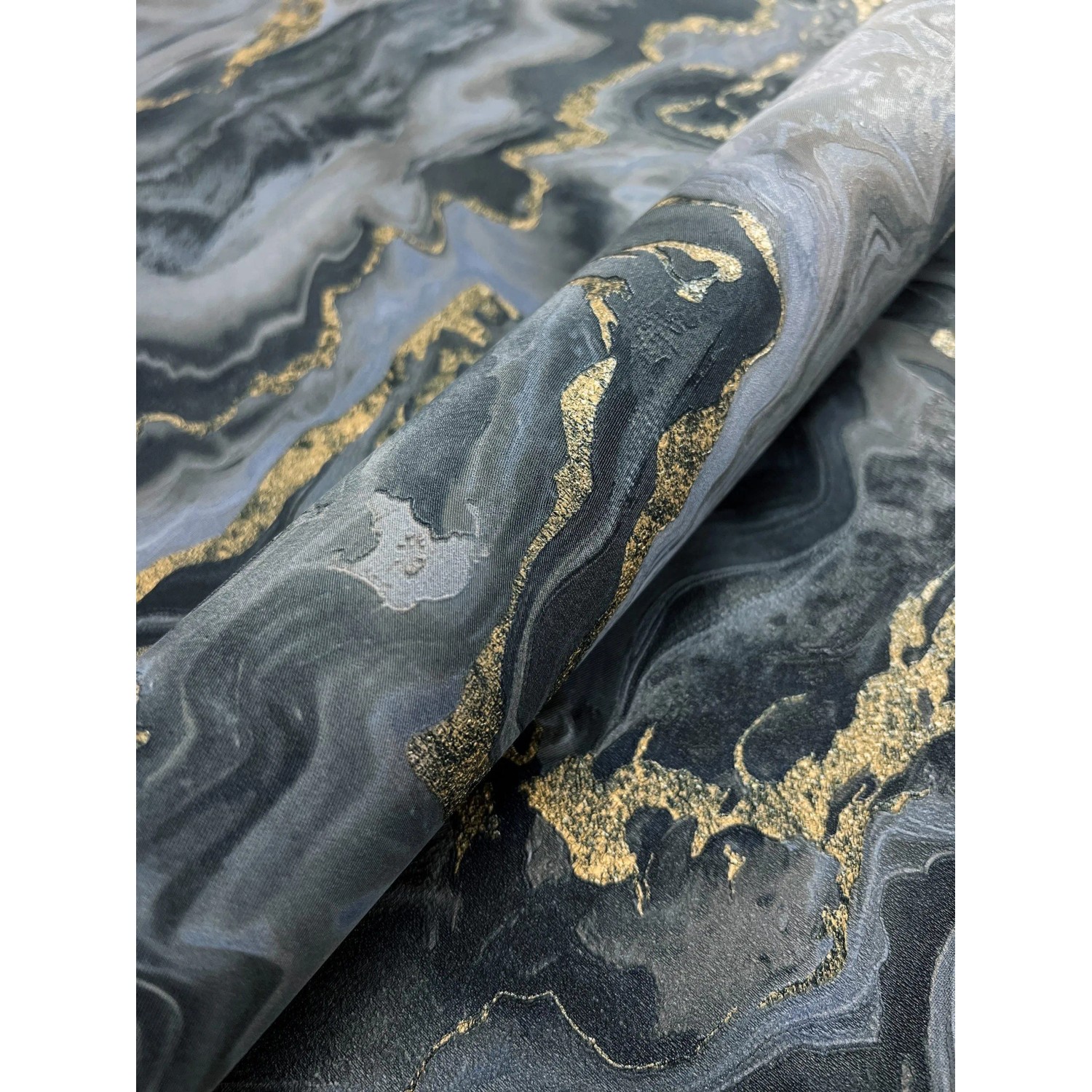 Newroom Vinyltapete Tsunis Blue Marmor Modern FSC® günstig online kaufen