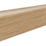 Sockelleiste Eiche Apulia Natur, 58 mm hoch, zur Wandbefestigung, wasserresistent.