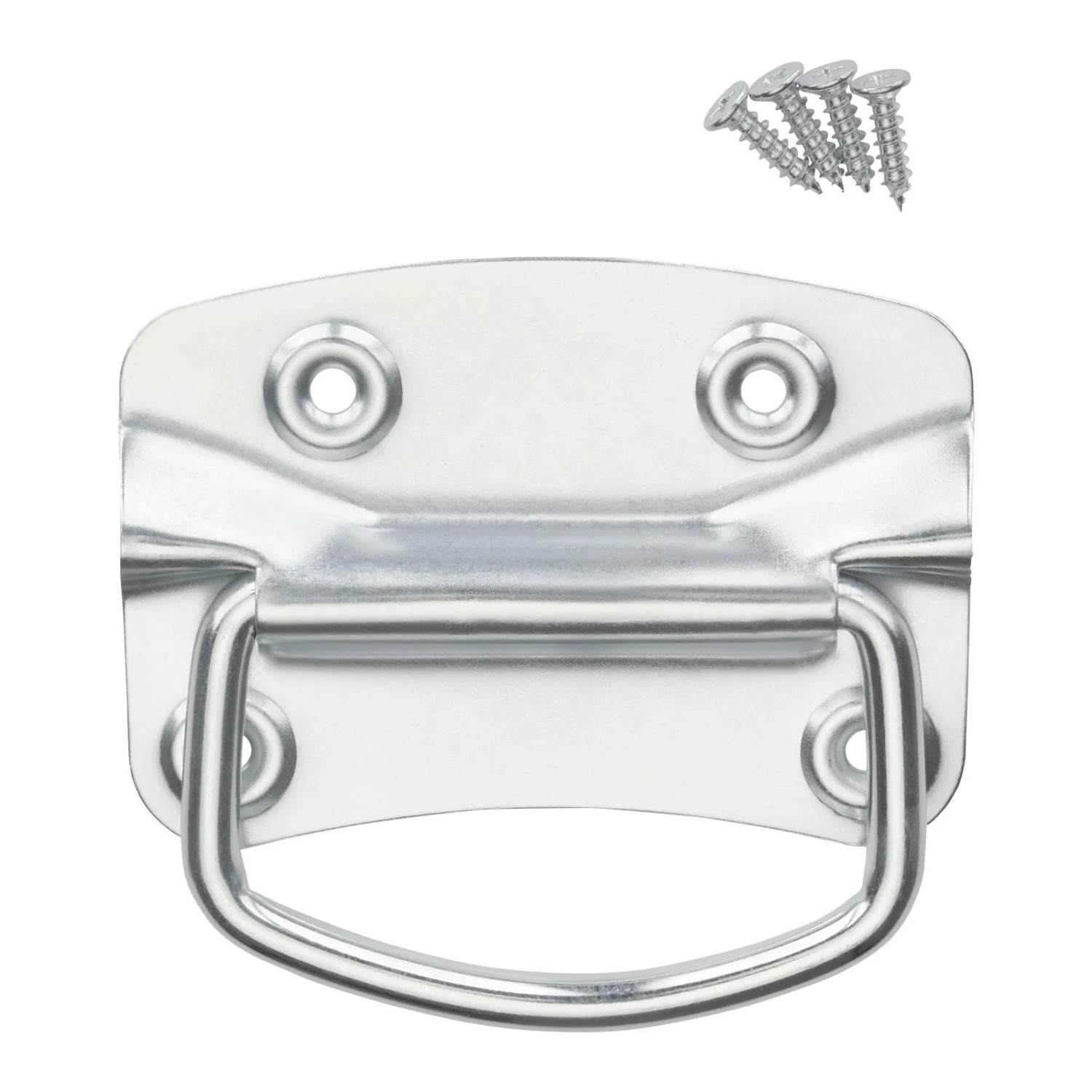 SOTECH 1 Paar Kistengriffe 100 x 70 mm Stahl Silber Verzinkt