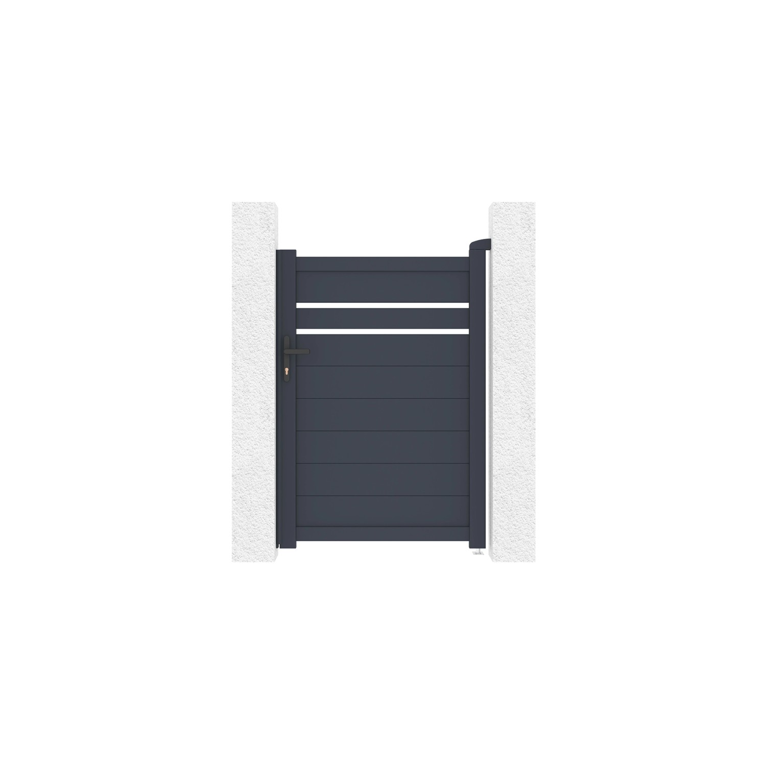 Casanoov Tor 1 M Cimone H 1 4 M Grau & 2 Eifel Pfosten H 166 Cm Grau günstig online kaufen