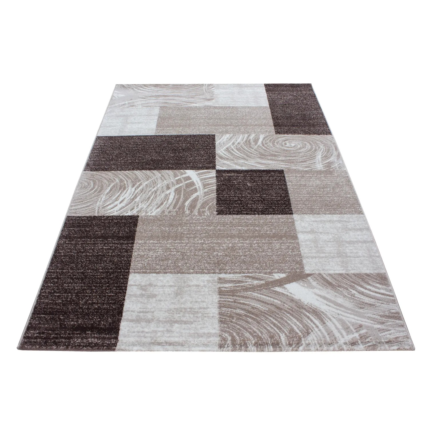 Ayyildiz Kurzflorteppich Parma 9220, braun, 120x170 cm, mit modernem Muster.