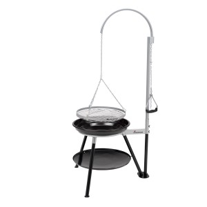 Landmann Schwenkgrill Geos Holzkohlegrill mit emaillierter Feuerschale und verchromtem Grillrost.