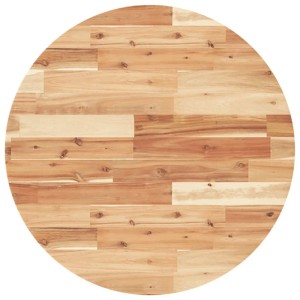 Runde vidaXL Tischplatte aus Akazienholz, Ø 70 cm, für Möbelbau