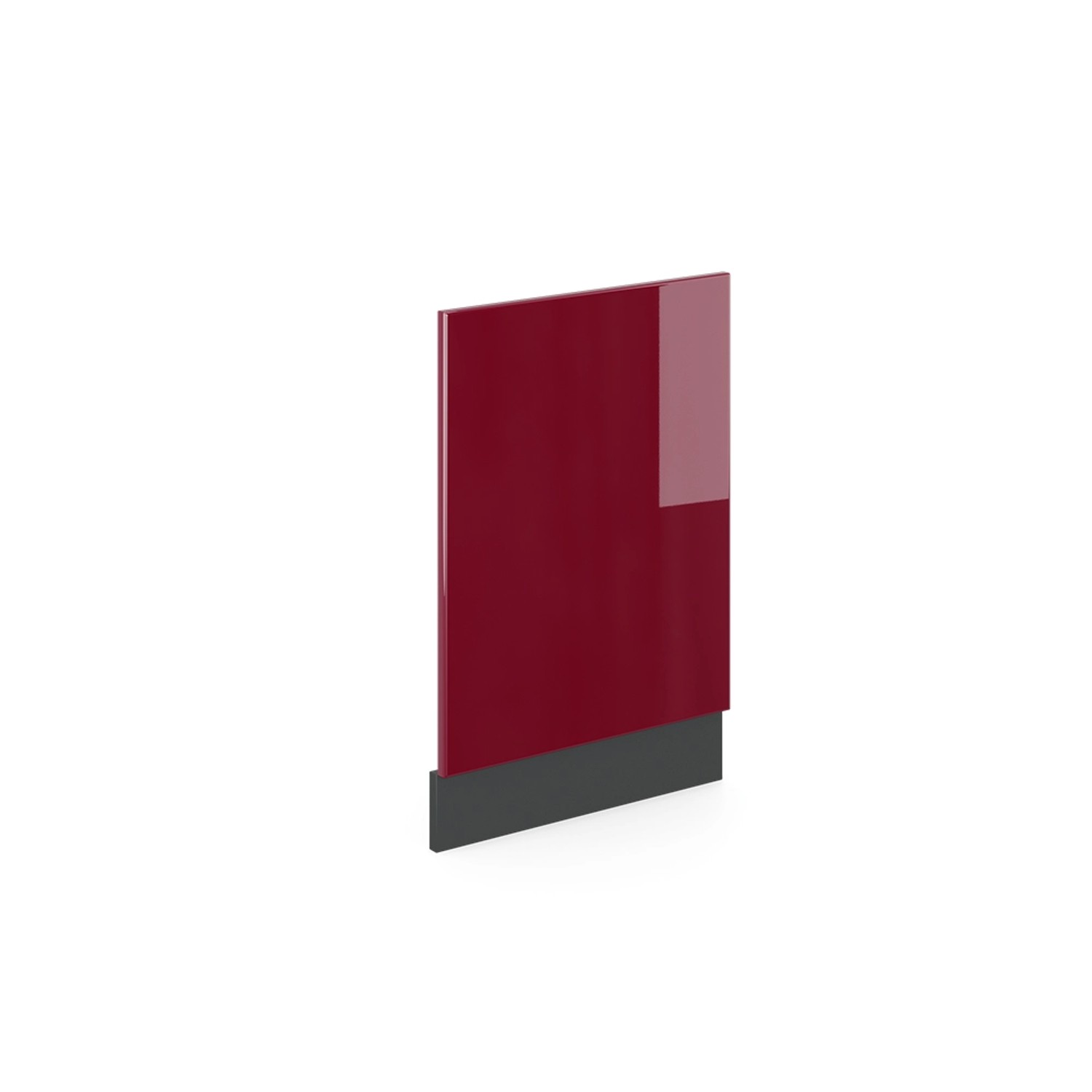 Vicco Frontblende R-Line Geschirrspüler Fronttür Rot/Anthrazit 45 cm ohne Arbeitsplatte