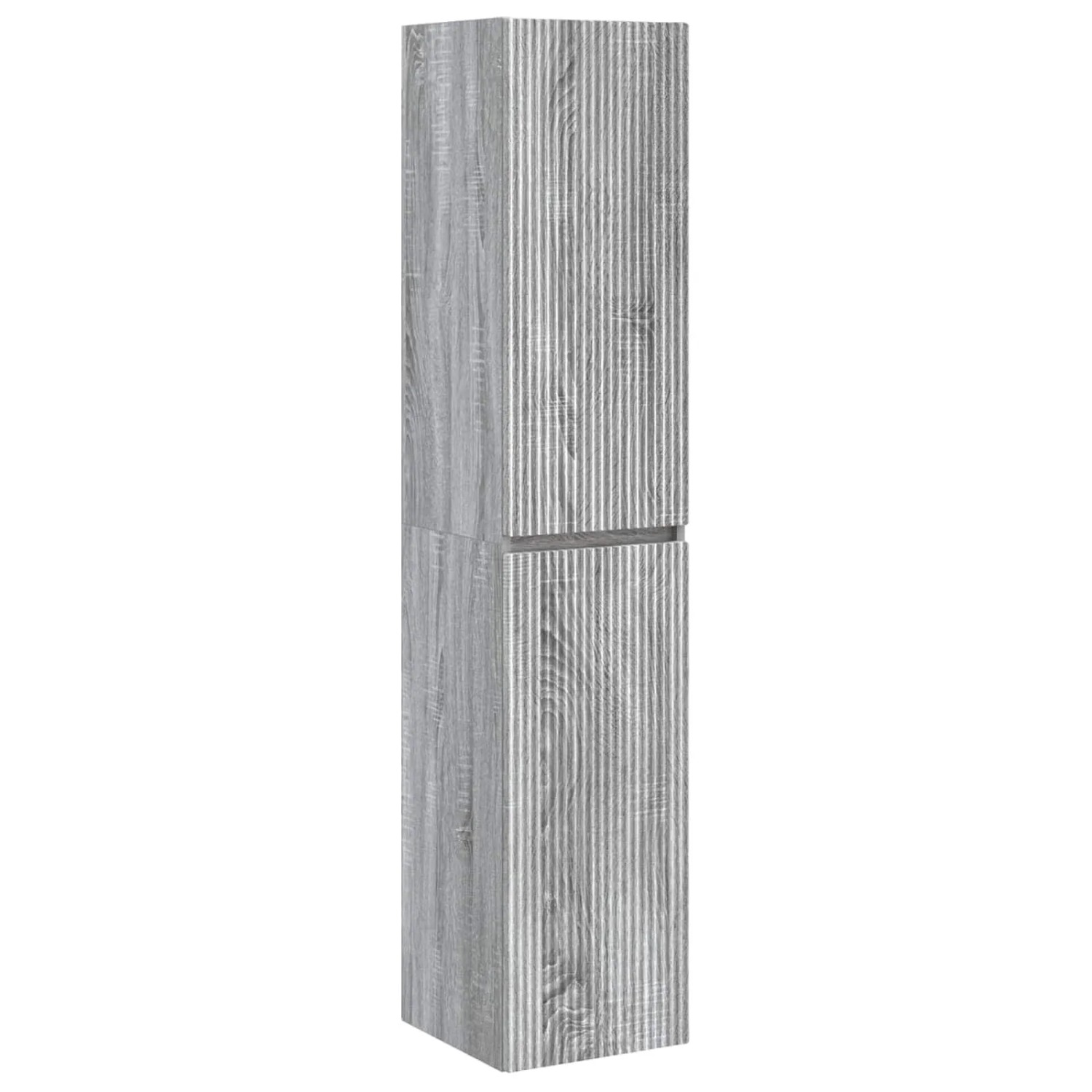 vidaXL Wandmontierter Badezimmerschrank Grau Sonoma 33 x 34,5 x 160 cm 890518