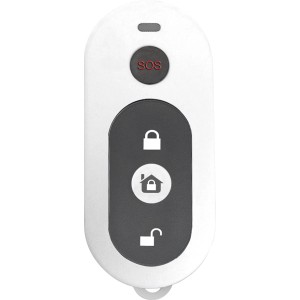 Abus Fernbedienung mifb218 zur Steuerung der Alarmanlage mit SOS-Taste.