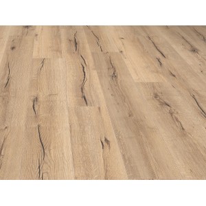 Living by Haro Laminat Muster Eiche Sahara, Detailansicht der Holzstruktur.