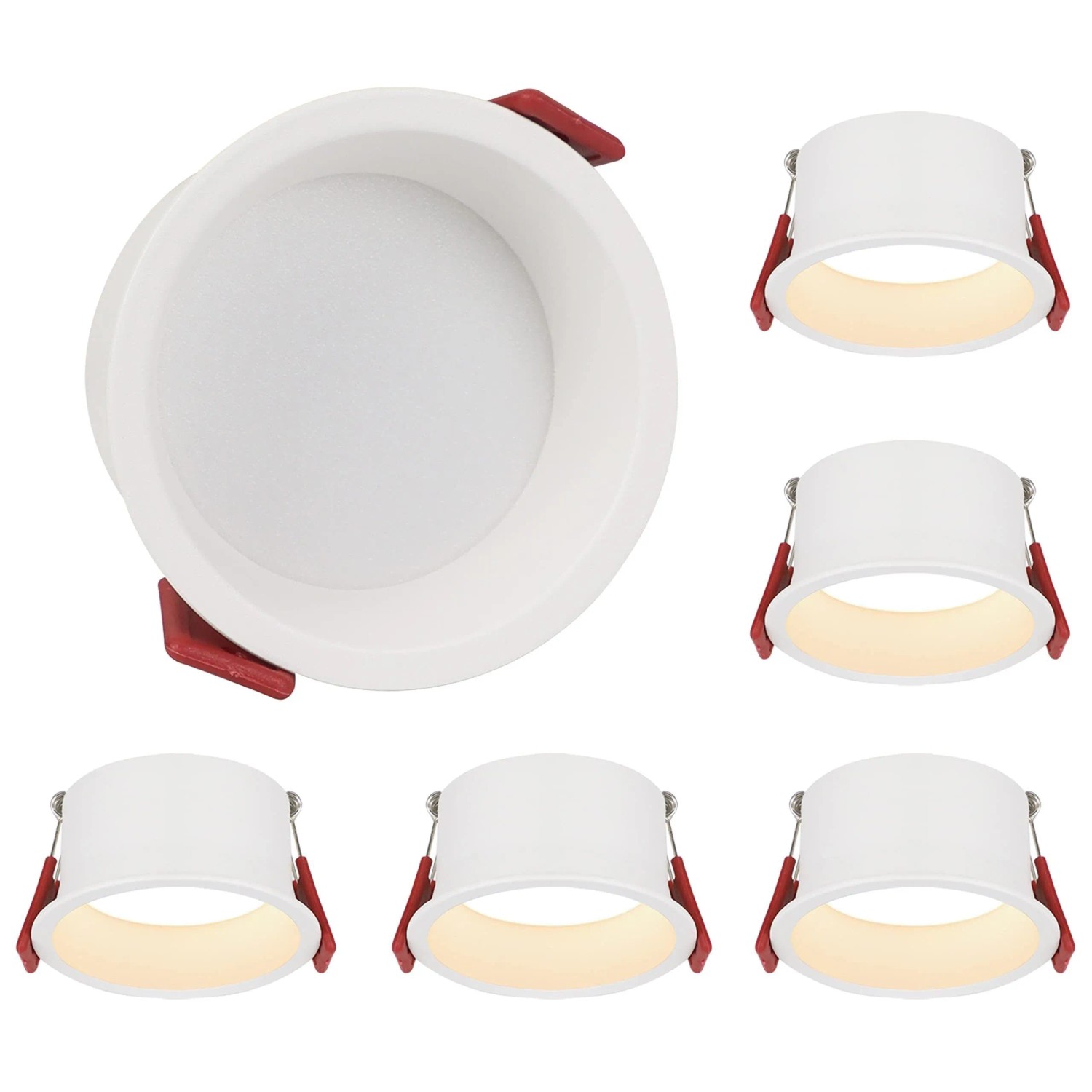 NETTLIFE LED Einbaustrahler aus Metall L8cm Weiß 4000K