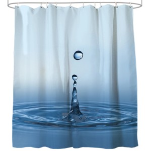 Sanilo Duschvorhang 180x200 cm mit Tropfen-Motiv, wasserdicht und schimmelresistent.