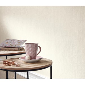 Creme Vliestapete von Erismann, Design Guido Maria Kretschmer, Uni-Look für stilvolle Wände.