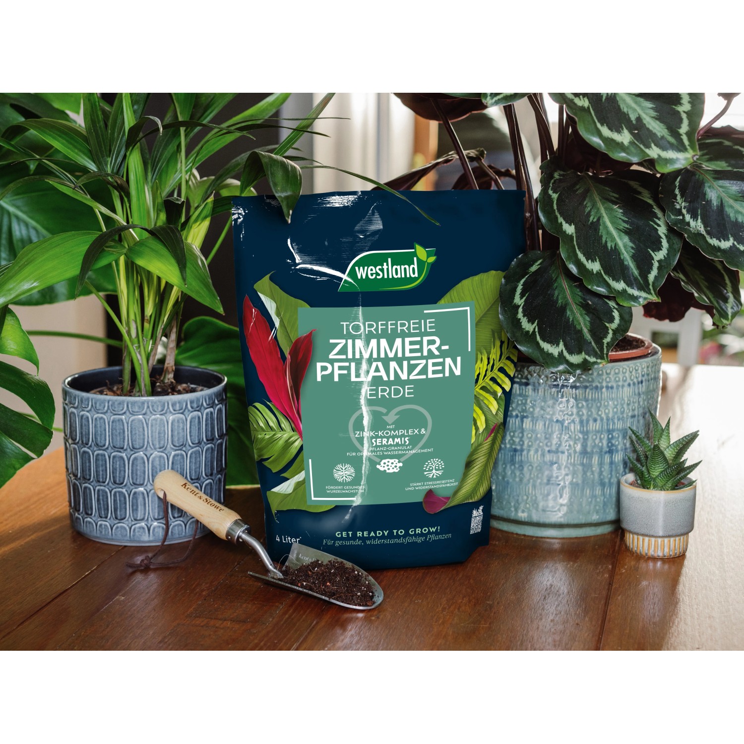 Westland Zimmerpflanzenerde Torffrei mit Seramis 4 l_3