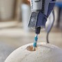 Dremel Raspelfräser Max 9952 kegelförmig, blau, fräst in Holz. Zubehör für Miniaturwerkzeuge.