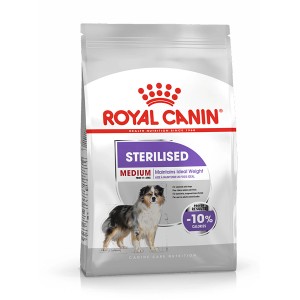 Royal Canin Sterilised Medium Trockenfutter für kastrierte Hunde, 3kg Packung.