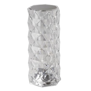 EGLO LED Akku Tischleuchte LUCIGNANO, transparent, kabellos mit RGB Touchfunktion.