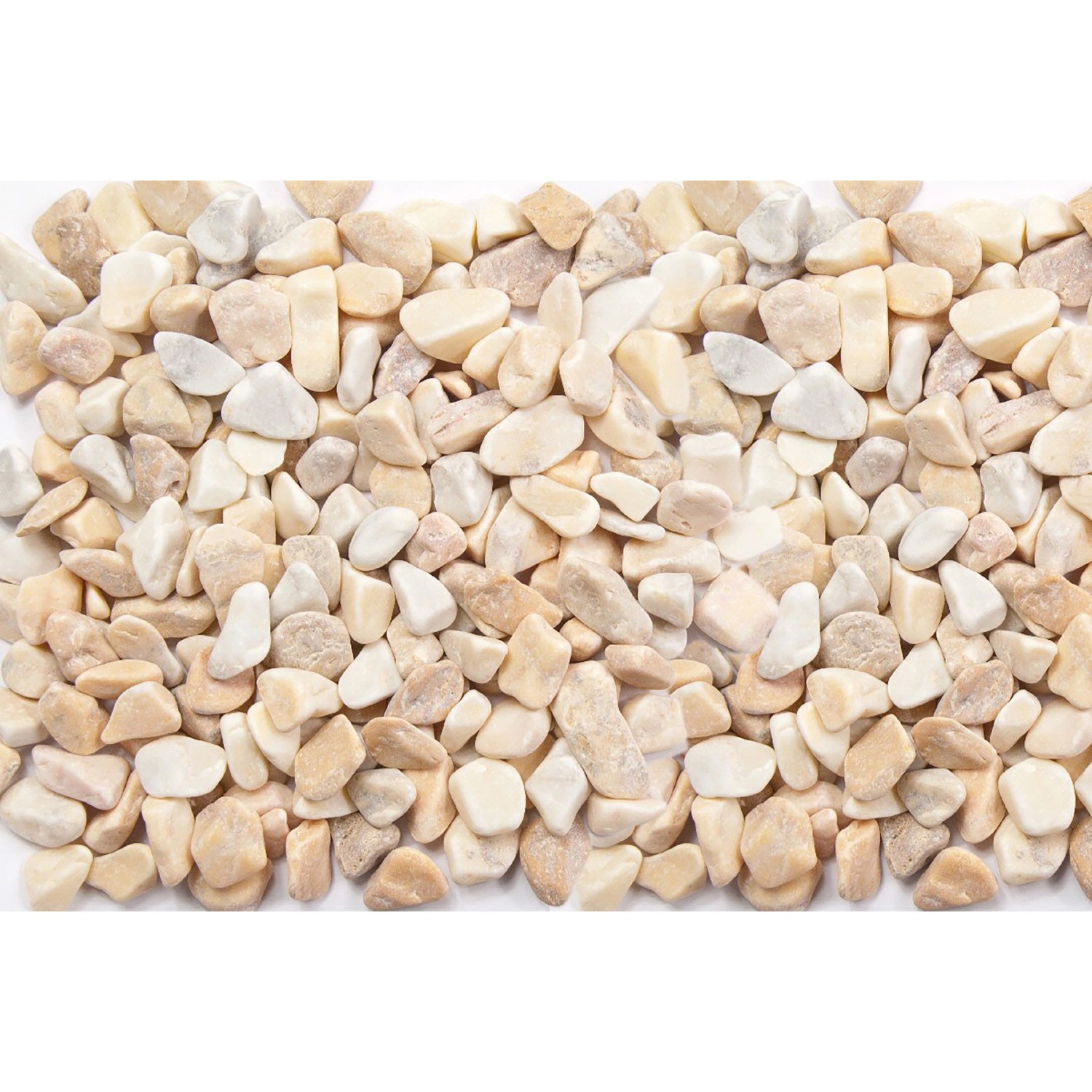 Marmorzierkiesel Siena-Gelb 15 - 25 mm 25 kg PE-Sack