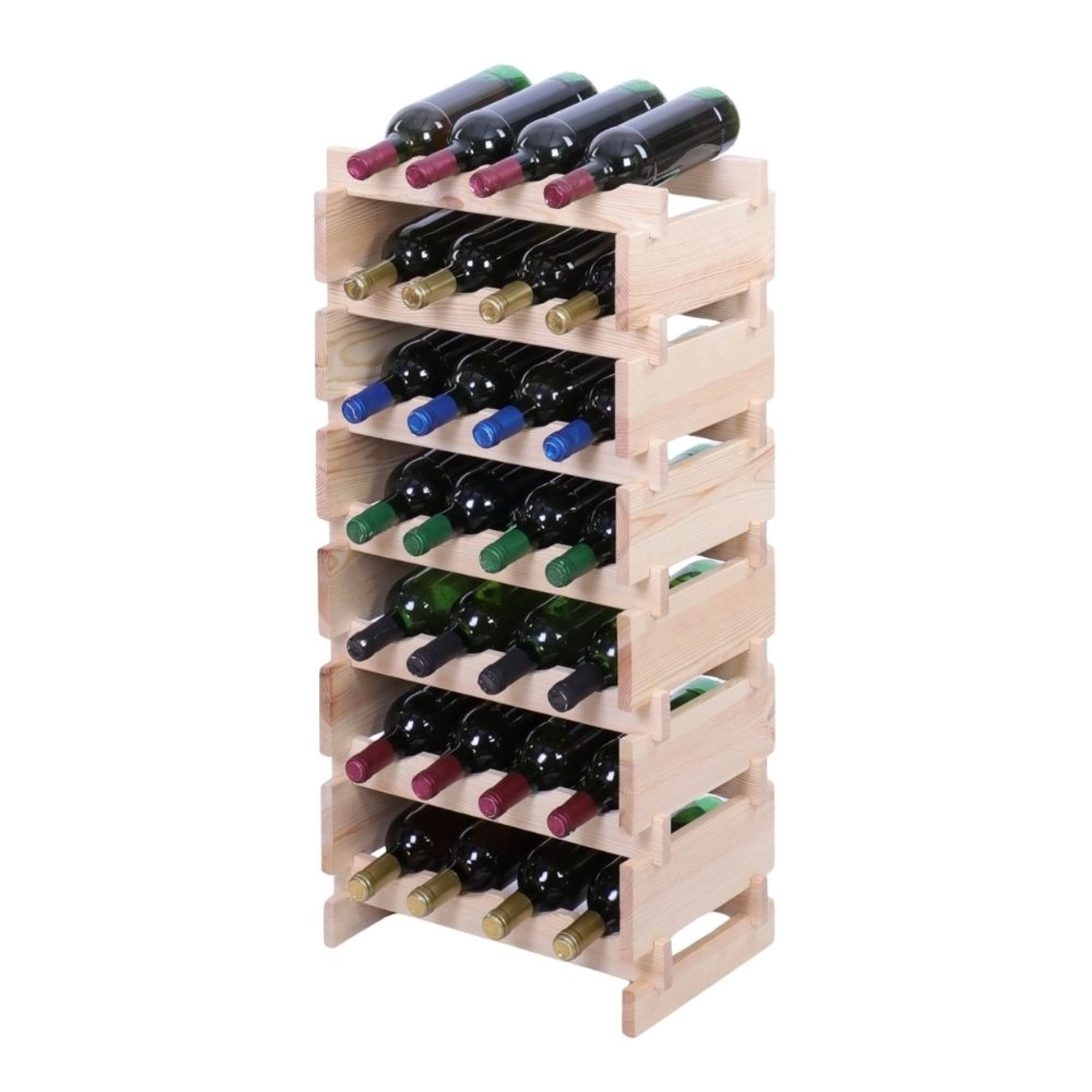 PROREGAL Weinregal VINOTECA FLEX PRO HxBxT 93x46x28cm 28 Flaschen Auf 7 Ebe günstig online kaufen