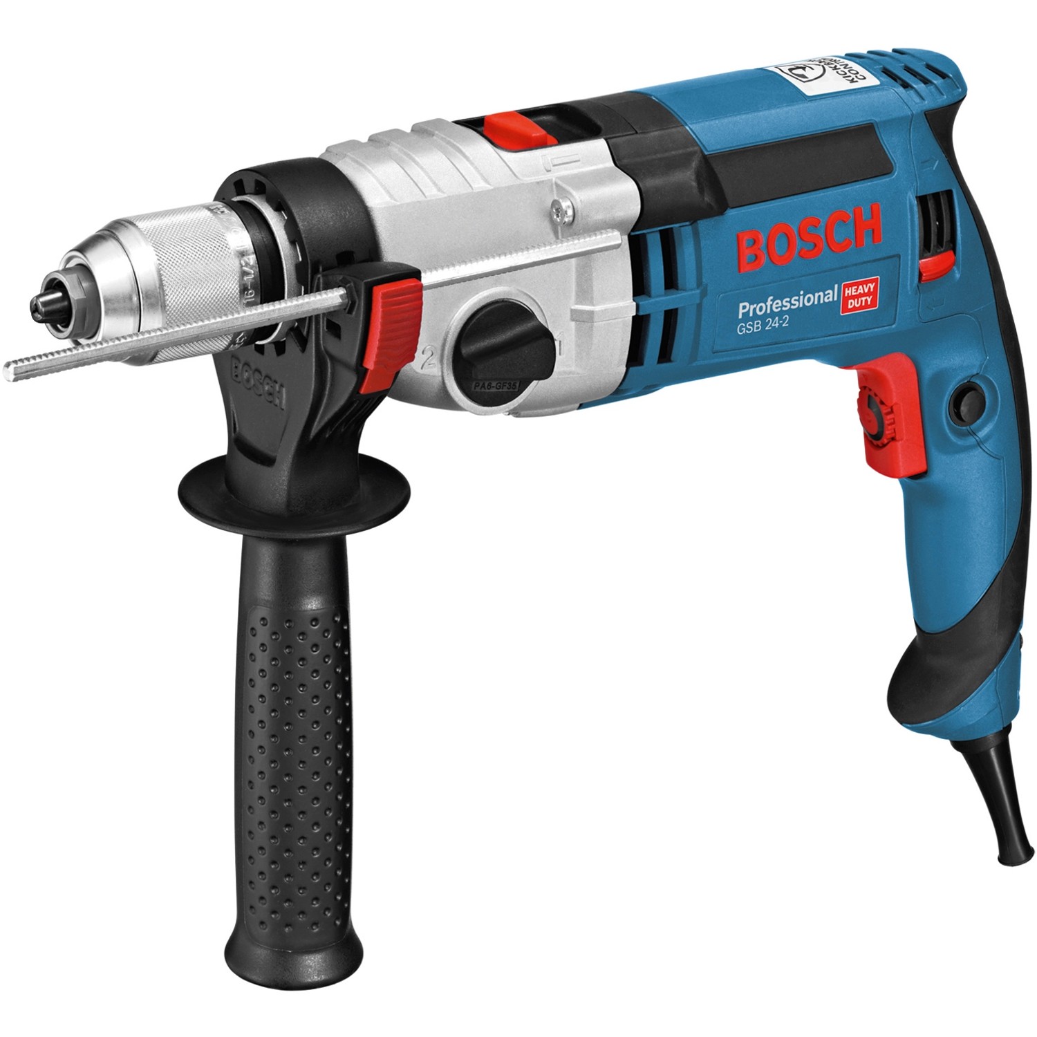 Bosch Professional Schlagbohrmaschine GSB 24-2 1.100 W, Tiefenanschlag & Koffer