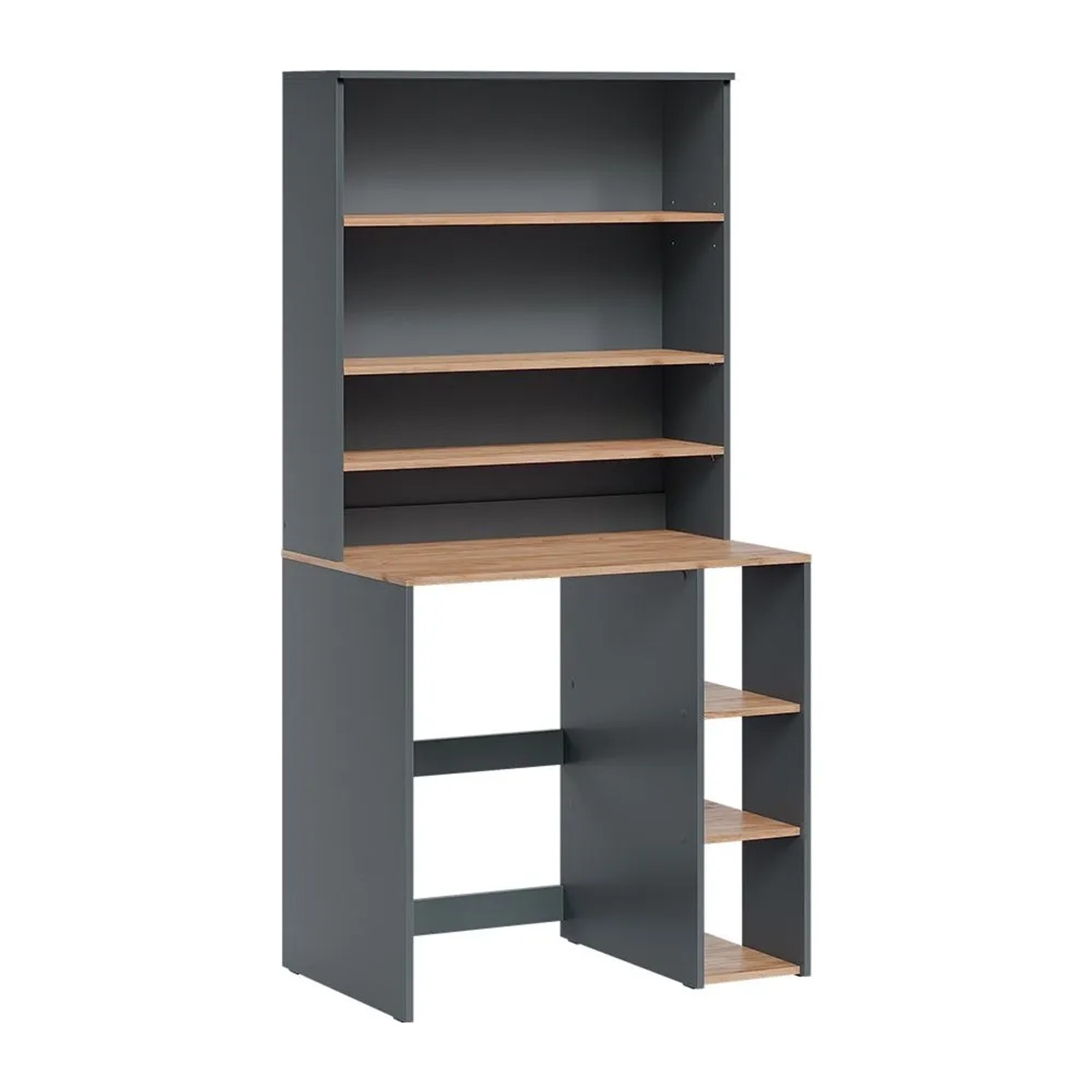 Vicco Waschmaschinenschrank Viktor Anthrazit/Goldkraft Eiche 94 x 88 2 Teile mit Regal Art Nr 60719