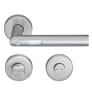 MeinTürgriff LED-Türgriff Orbit Türdrücker Edelstahl Matt Türgriff Drückergarnitur WC