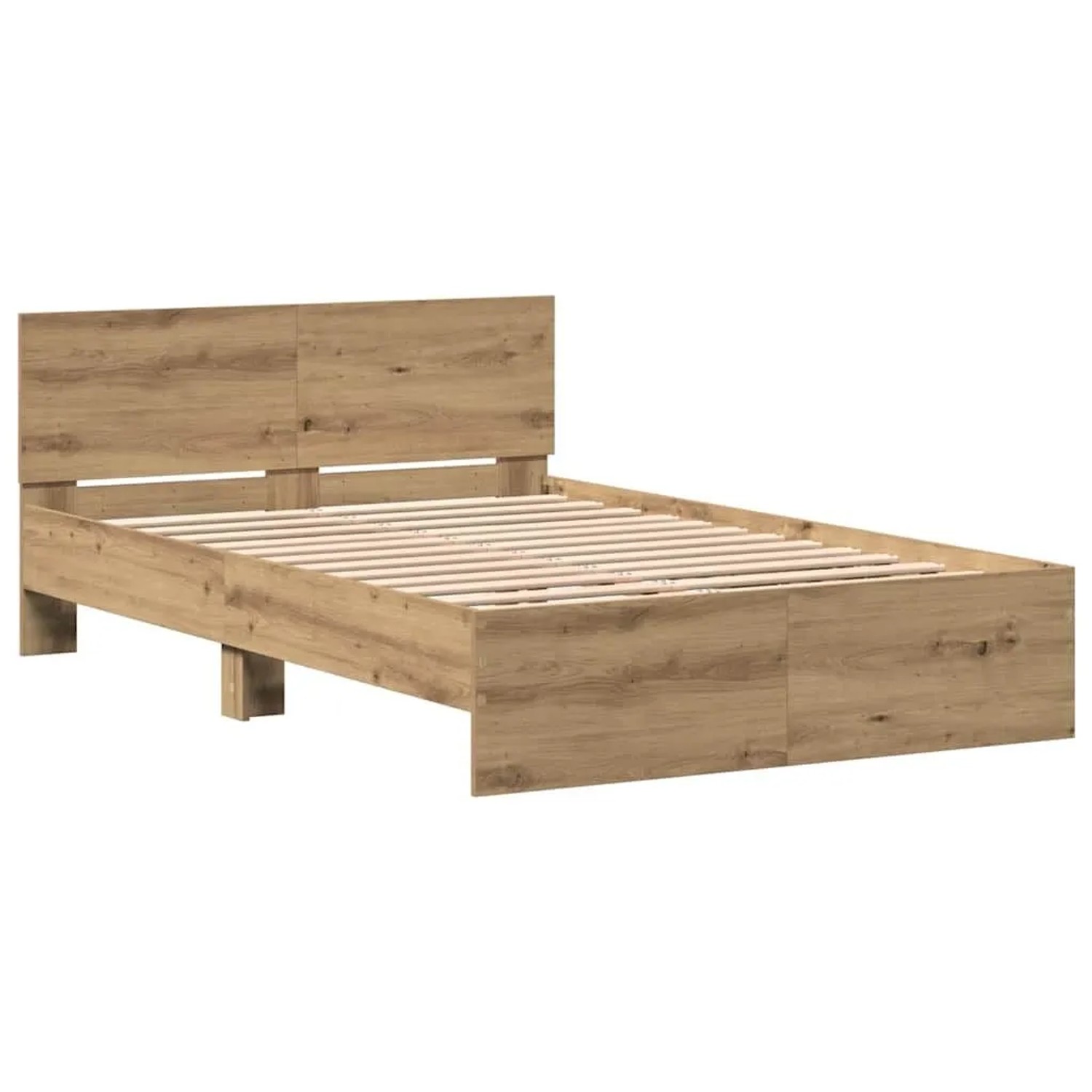 vidaXL Bettrahmen Artisan-Eiche 203 x 185 x 70 cm Holzwerkstoff 3376061